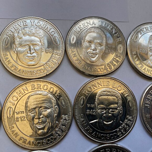 San Francisco 49ers then and now 1994-95 collectable coins 15 of 20 Lot #4 - Picture 6 of 6